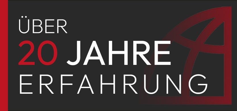 Siegel für über 20 Jahre Erfahrung.